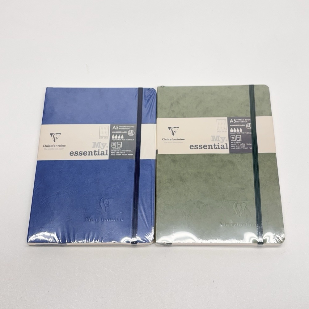 2 Clairefontaine My Essential A5 Thread Bound Notebooks 96 Sheets Dot Grid - Picture 2 of 9
